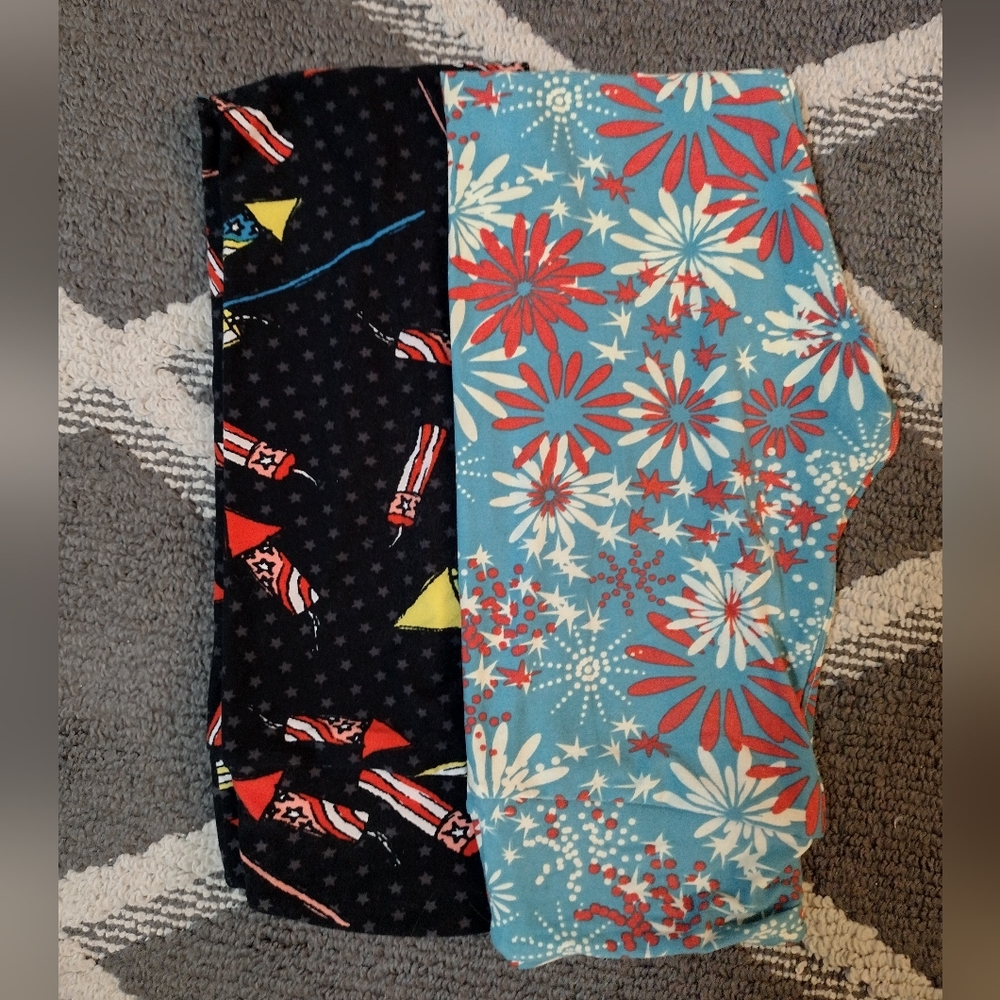 LuLaRoe leggings 4th of July